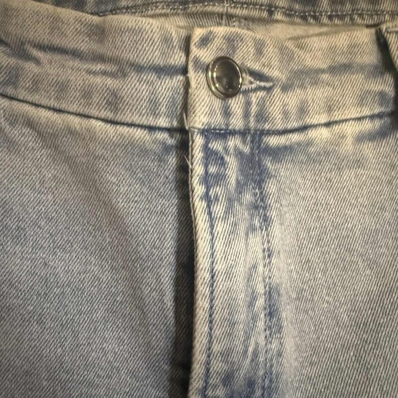 Good American Good Waist Palazzo Jeans Light Blue Size 16 Plus Wide Leg HighRise - Picture 8 of 11